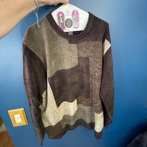 Vintage Dockers Men's Patchwork Sweater